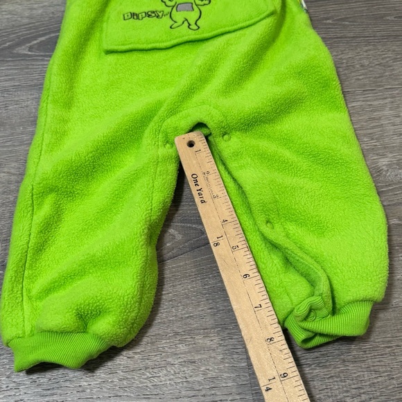 Teletubbies Dipsy Green Fleece Hooded One-Piece Costume 24M Toddler jumpsuit - Picture 9 of 9